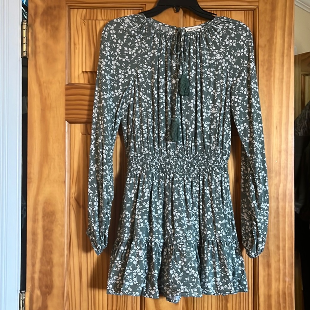 Cute green boutique romper